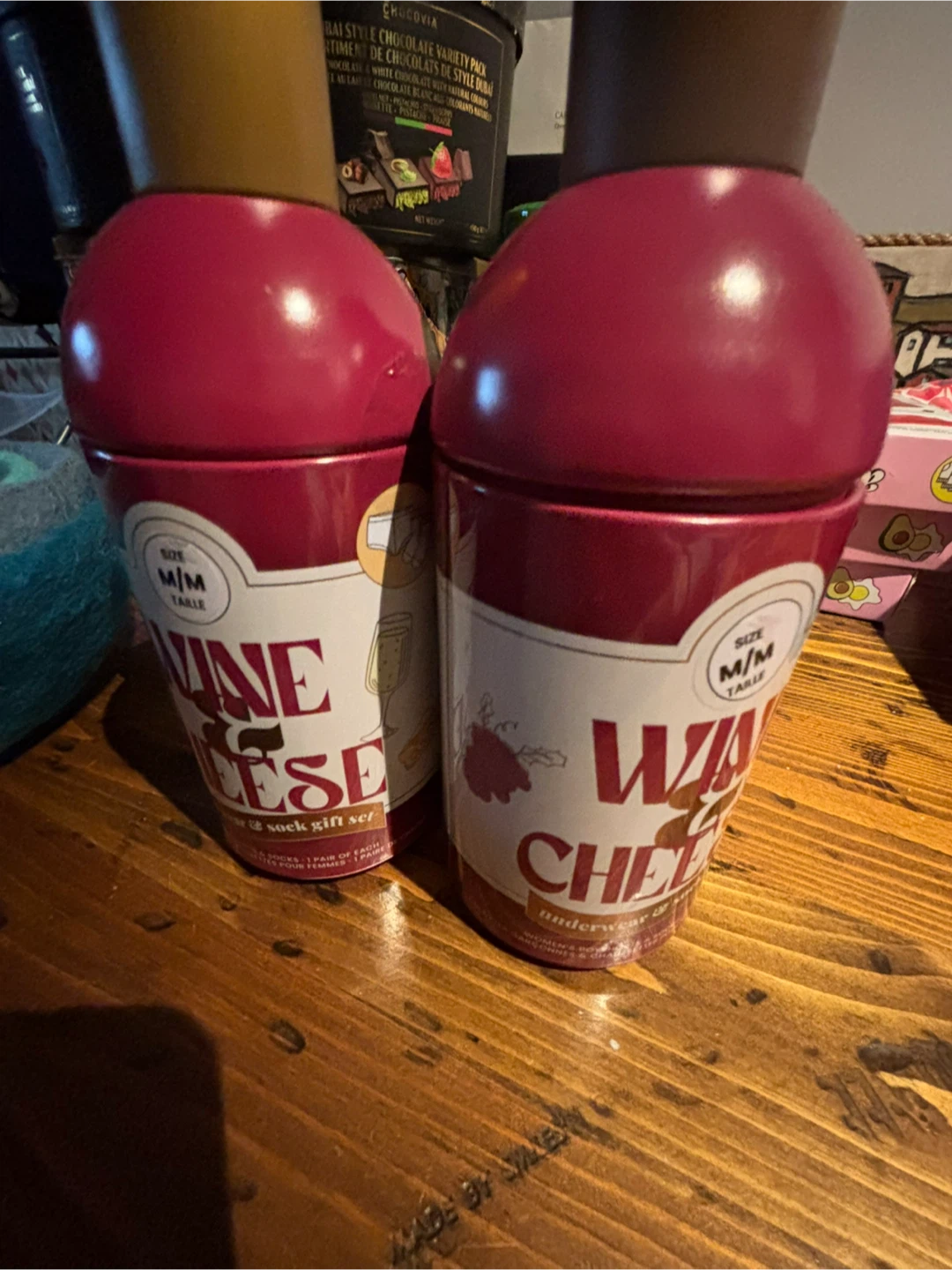 Wine & Cheese M/M Underwear & Socks Gift Set