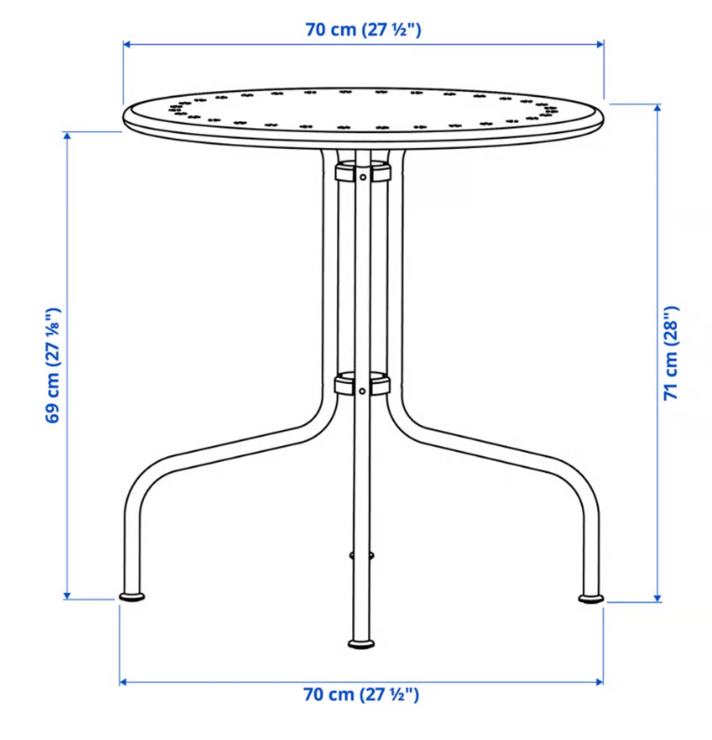 IKEA Patio Table (Steel) - LÄCKÖ series - photo 3