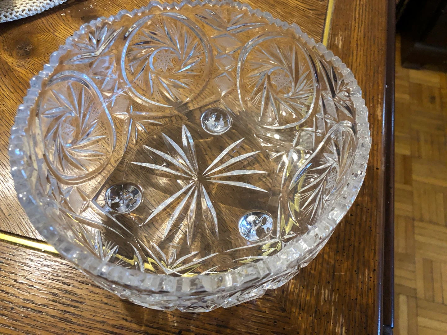 Vintage Cut Crystal Bowl