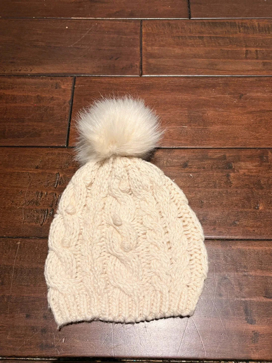 5 Assorted Knit Beanies - Blue, White, Grey, Purple