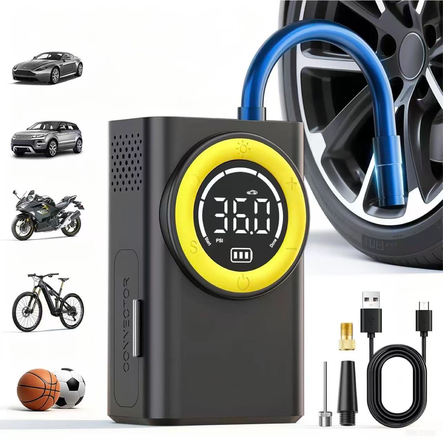 Portable Cordless Air Compressor Inflator