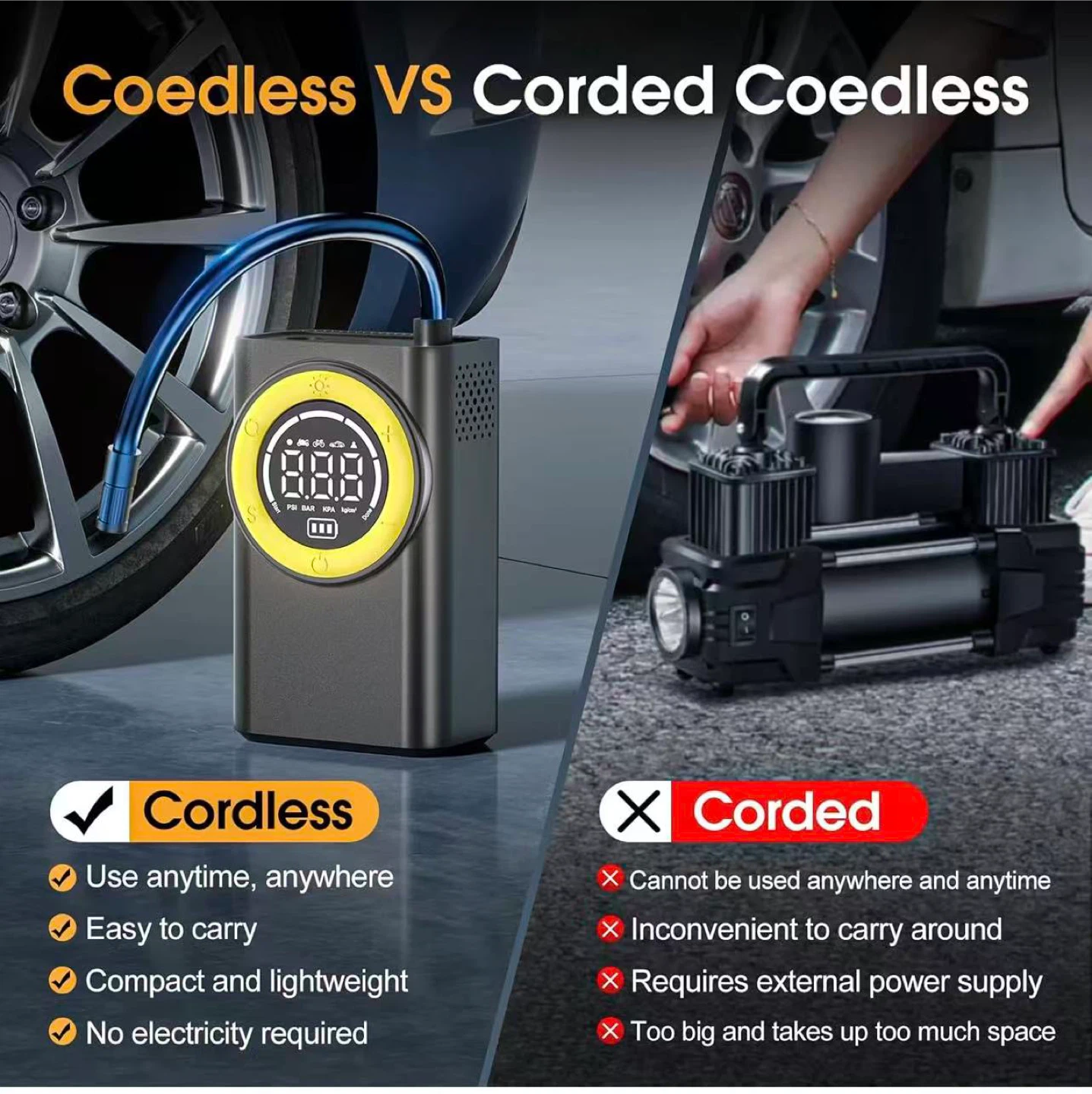 Portable Cordless Air Compressor Inflator - photo 4