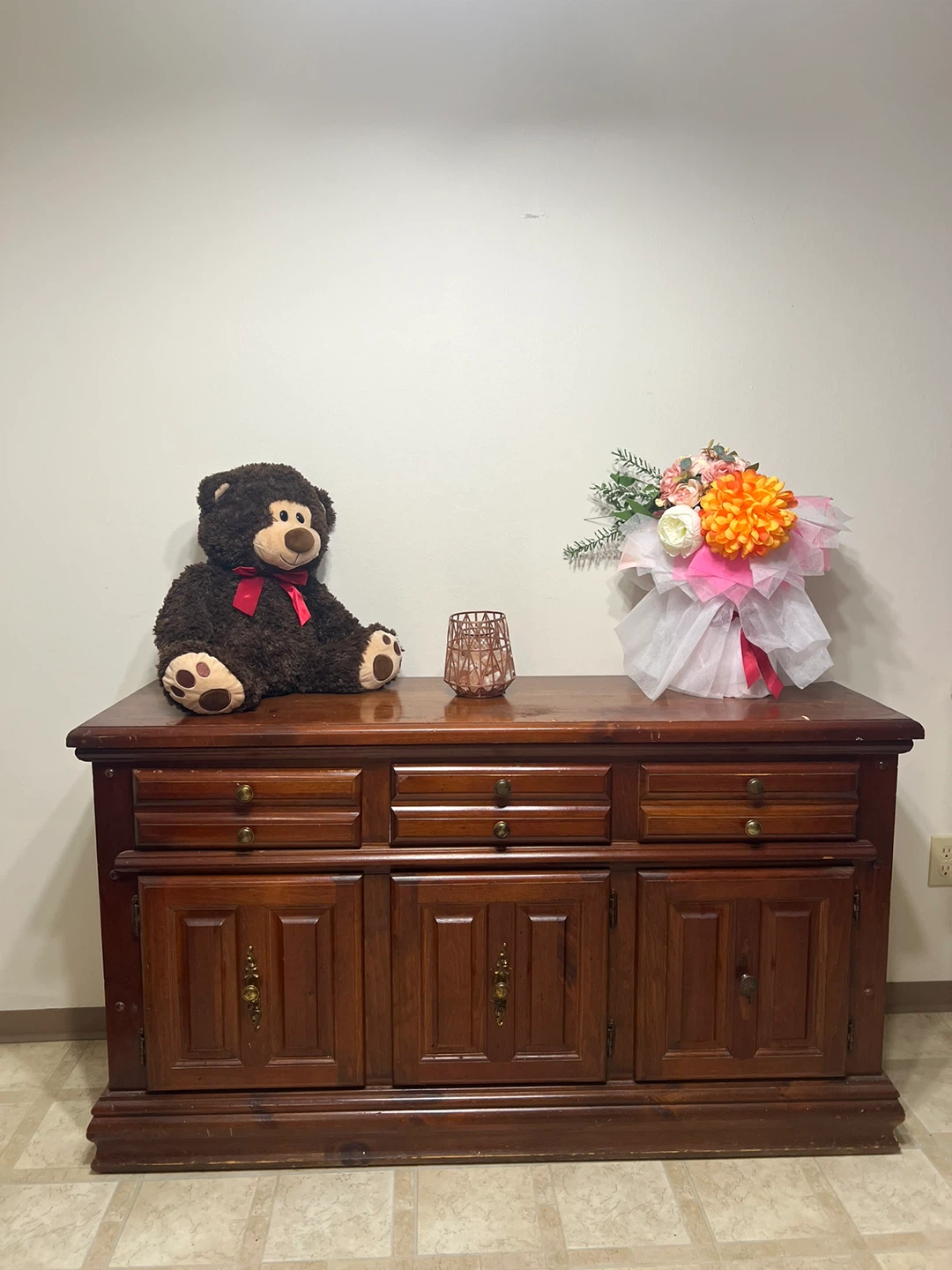 Wooden Buffet Cabinet and chair - photo 3