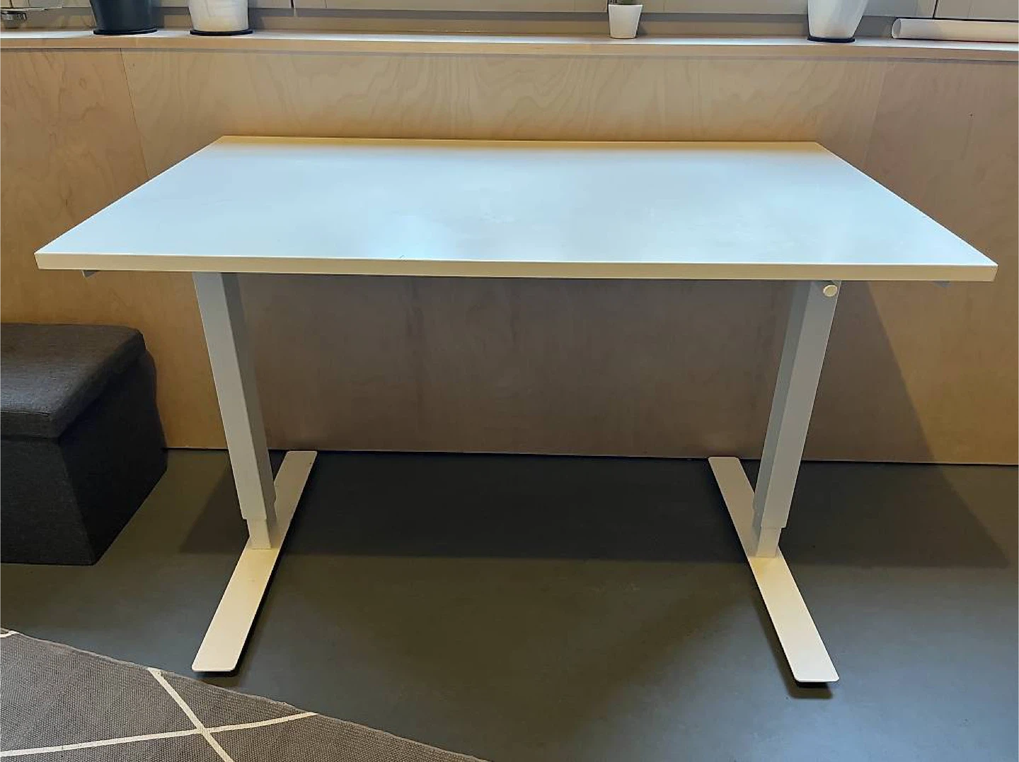 IKEA Trotten White Sit/Stand Desk