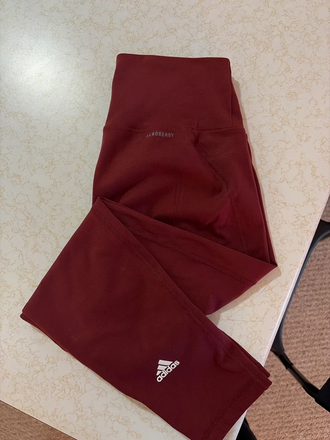 Adidas AEROREADY Burgundy Leggings