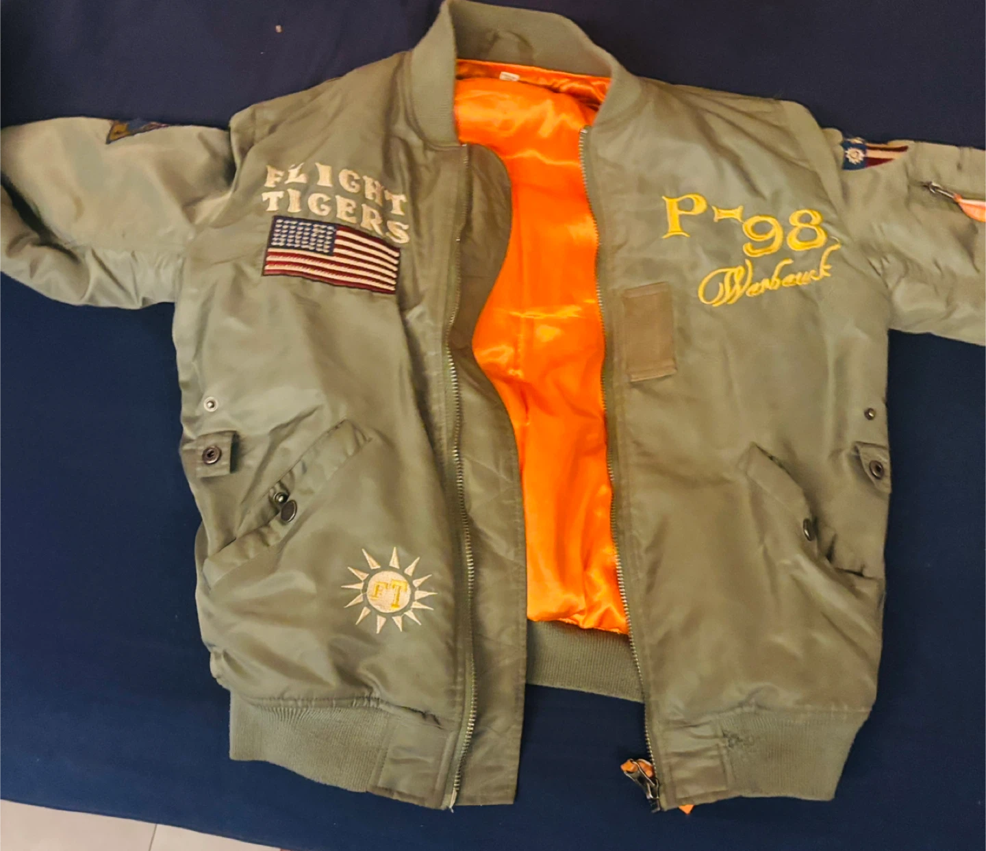 Flight Tigers Bomber Jacket - Size M