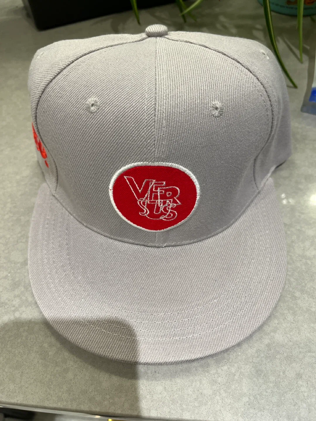 Versus Grey & Red Baseball Cap