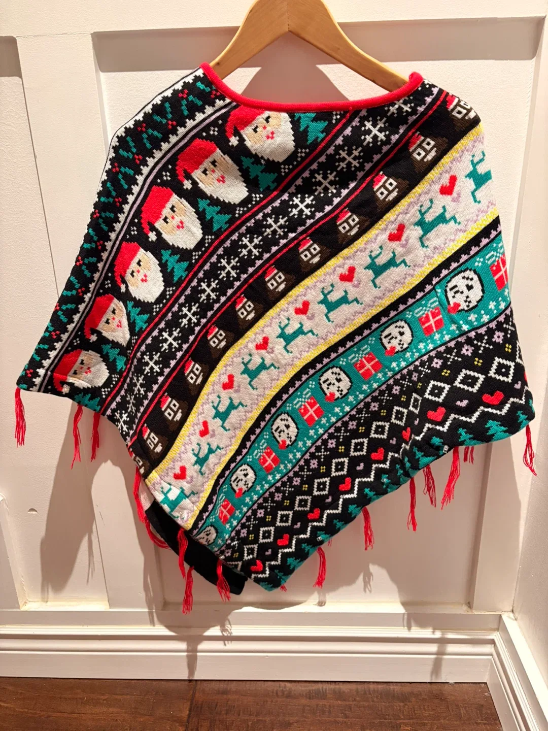 Claire's Holiday Poncho with Lights