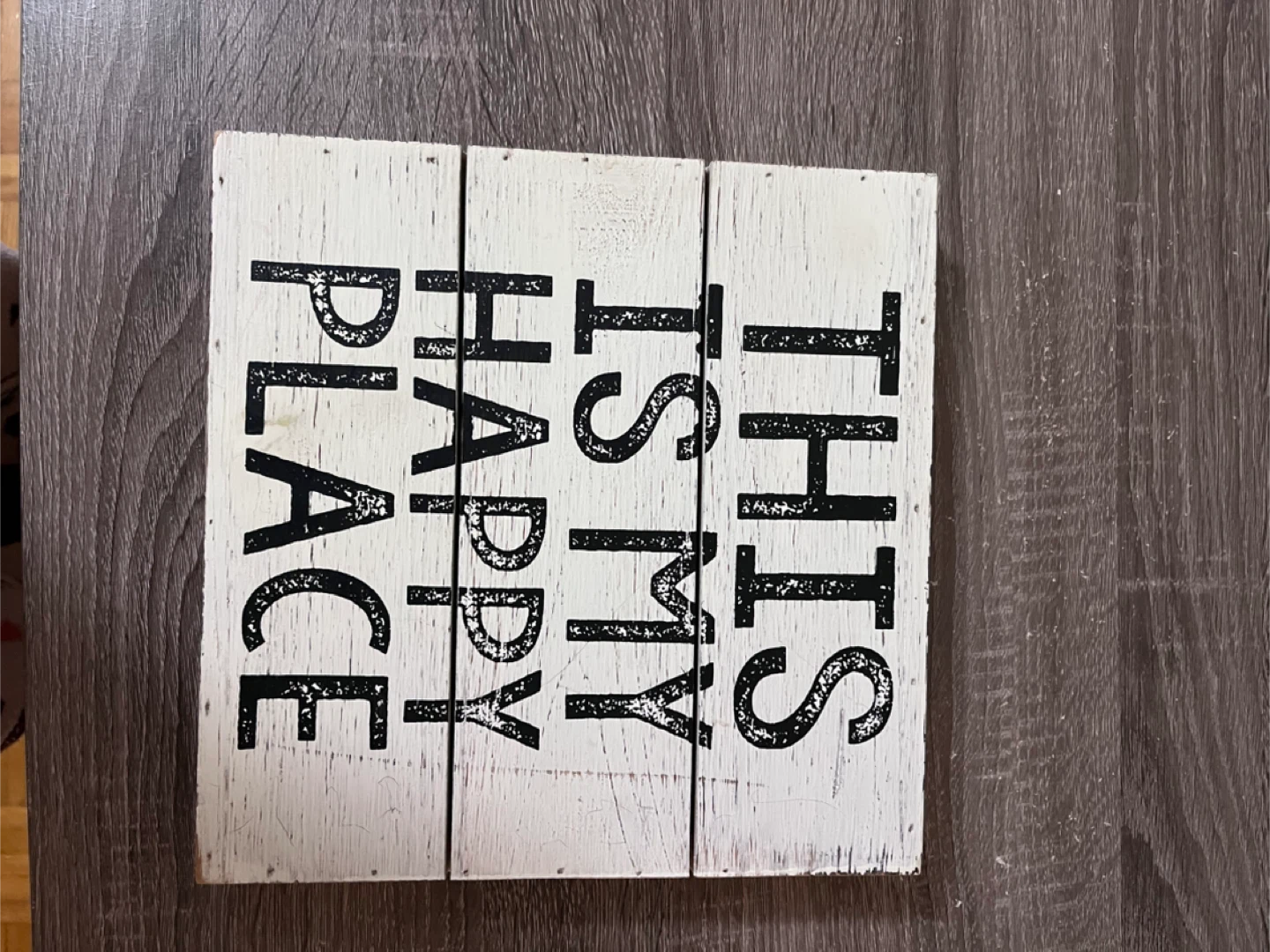 "This is My Happy Place" Wood Sign - photo 2