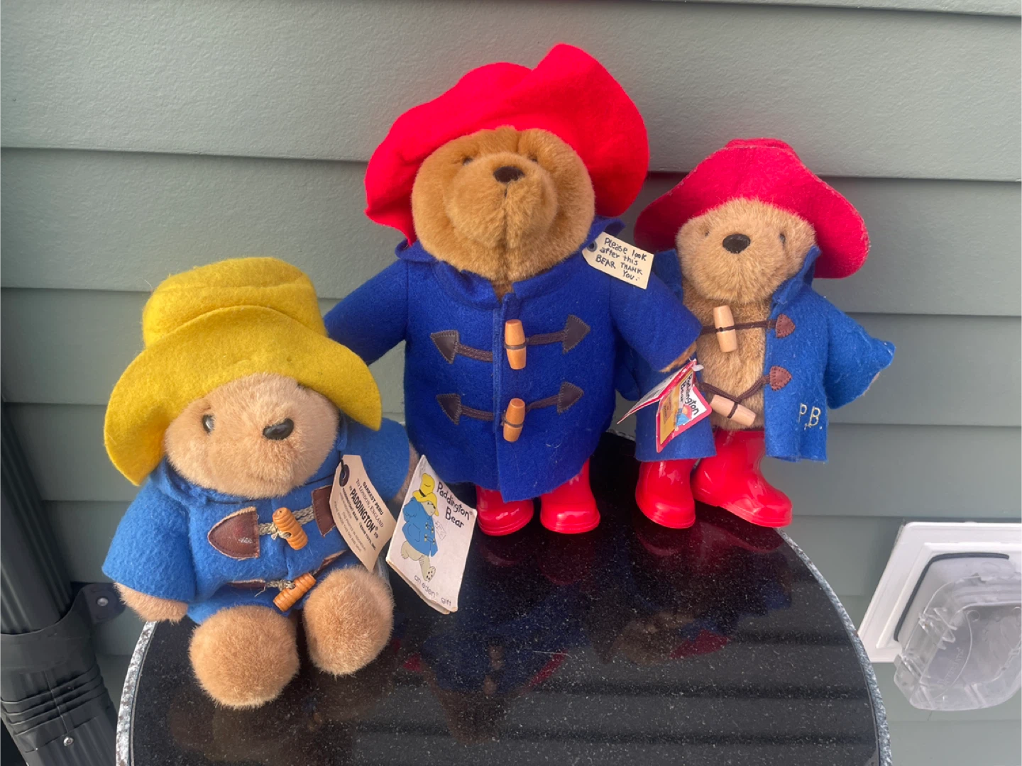 Paddington Bear Plush Toy lot of 3