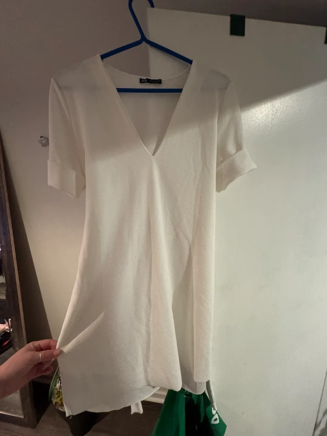 Zara White Dress - Size S