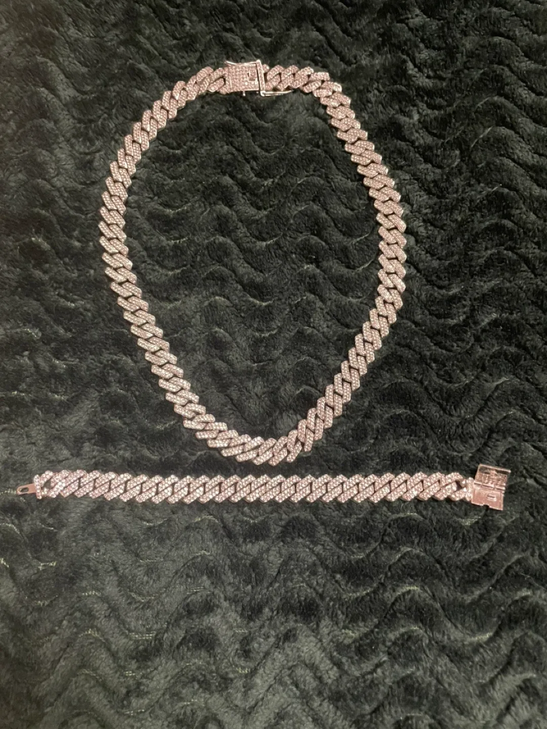 Cuban Link Chain & Bracelet Set