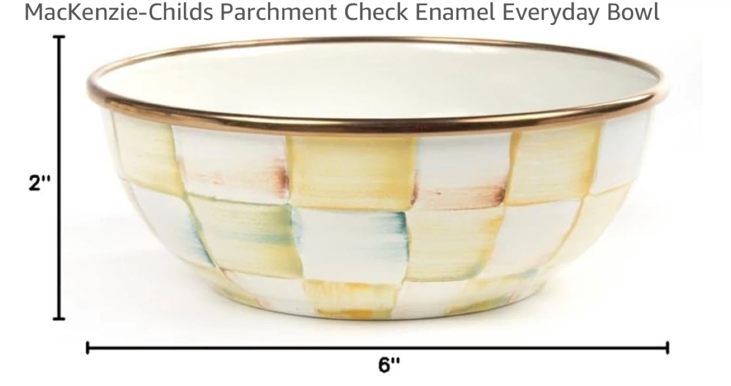 Mackenzie-Childs checkerboard parchment bowls set of four! - photo 2