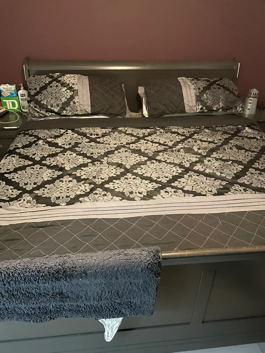 Black & Grey King Bedding Set - photo 2