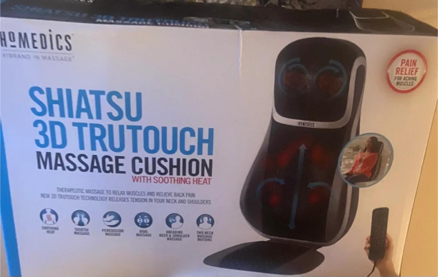 HoMedics Shiatsu 3D TruTouch Massage Cushion