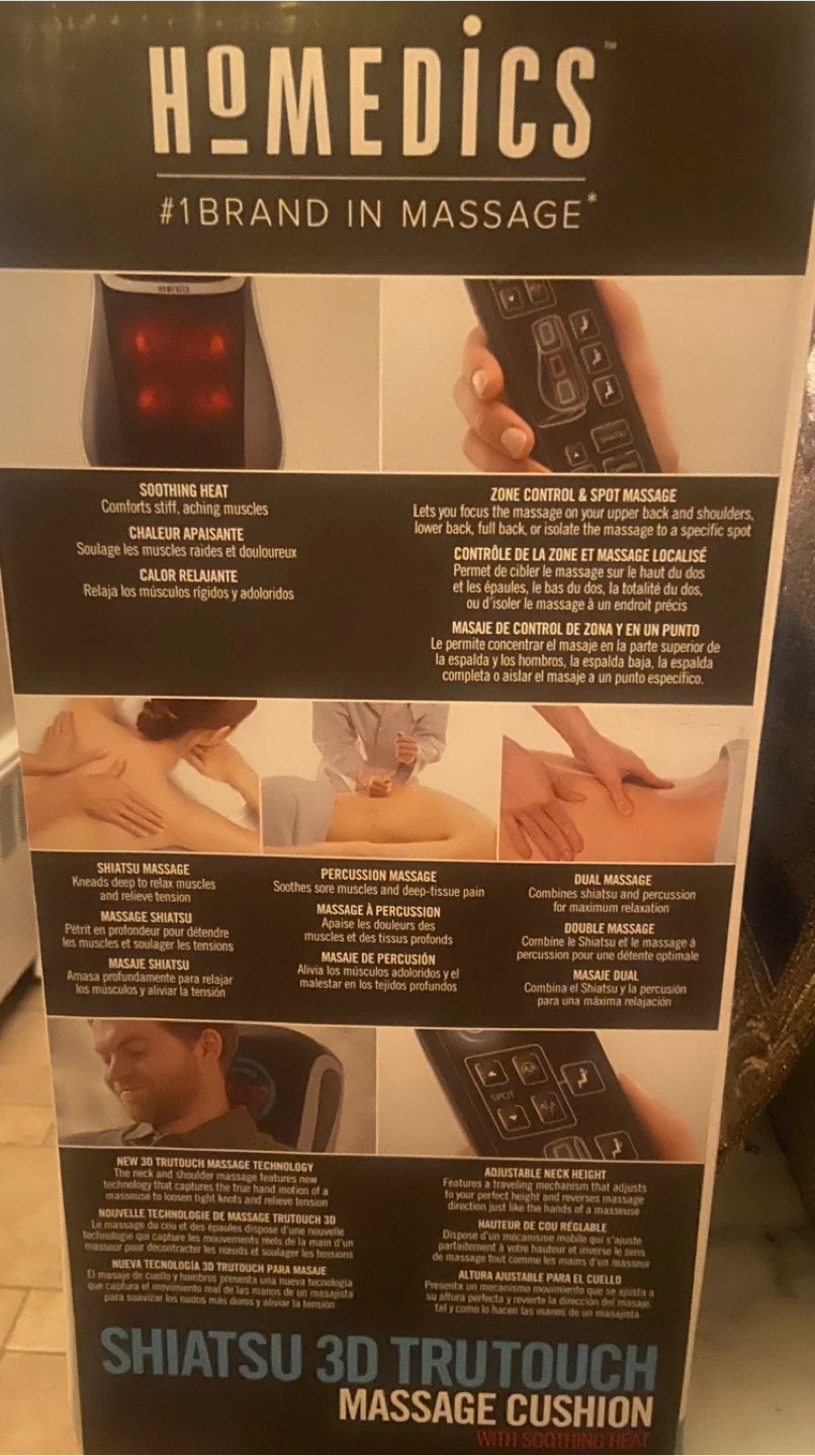 HoMedics Shiatsu 3D TruTouch Massage Cushion - photo 2