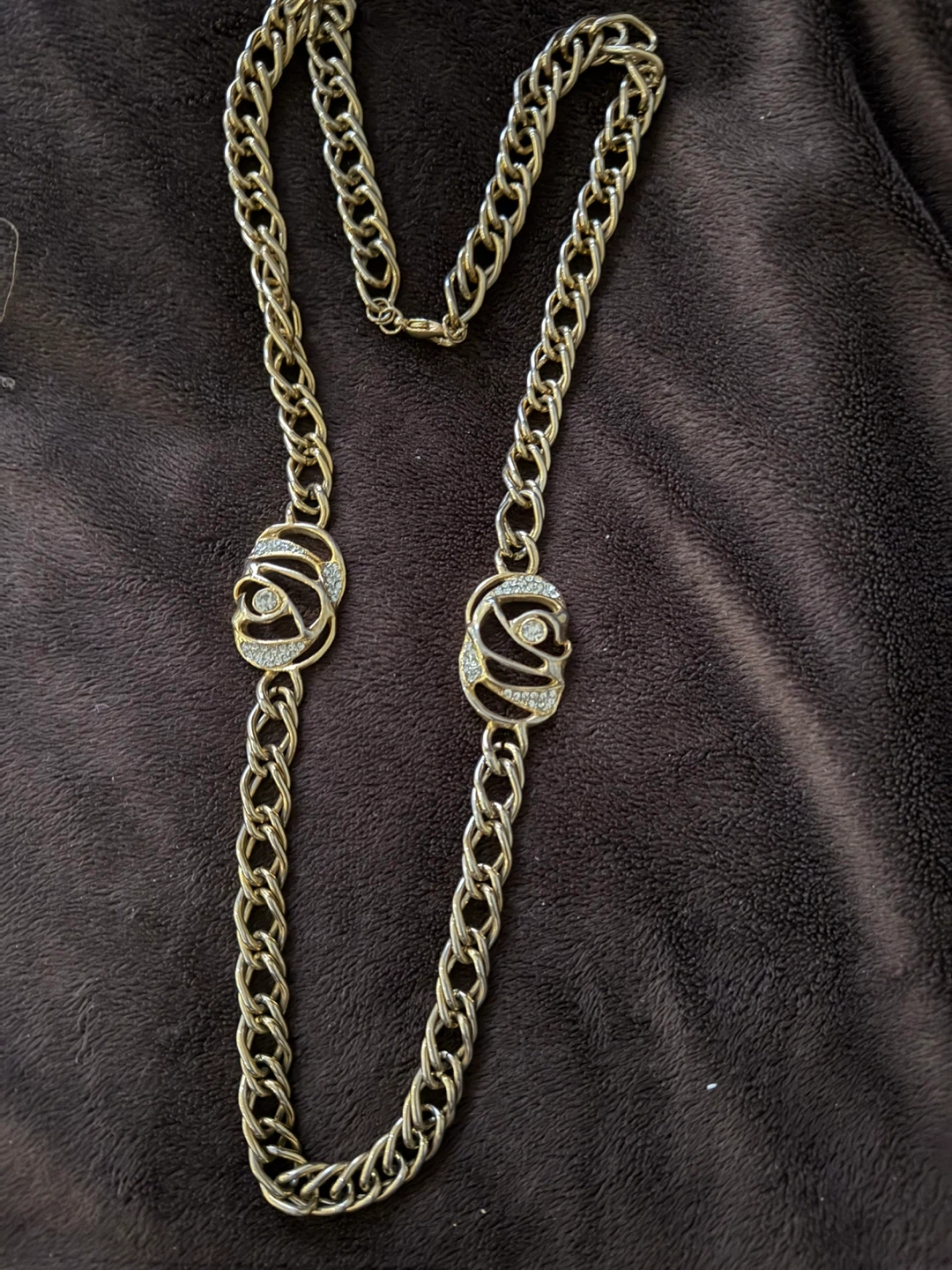 Vintage Gold Tone Chain Necklace