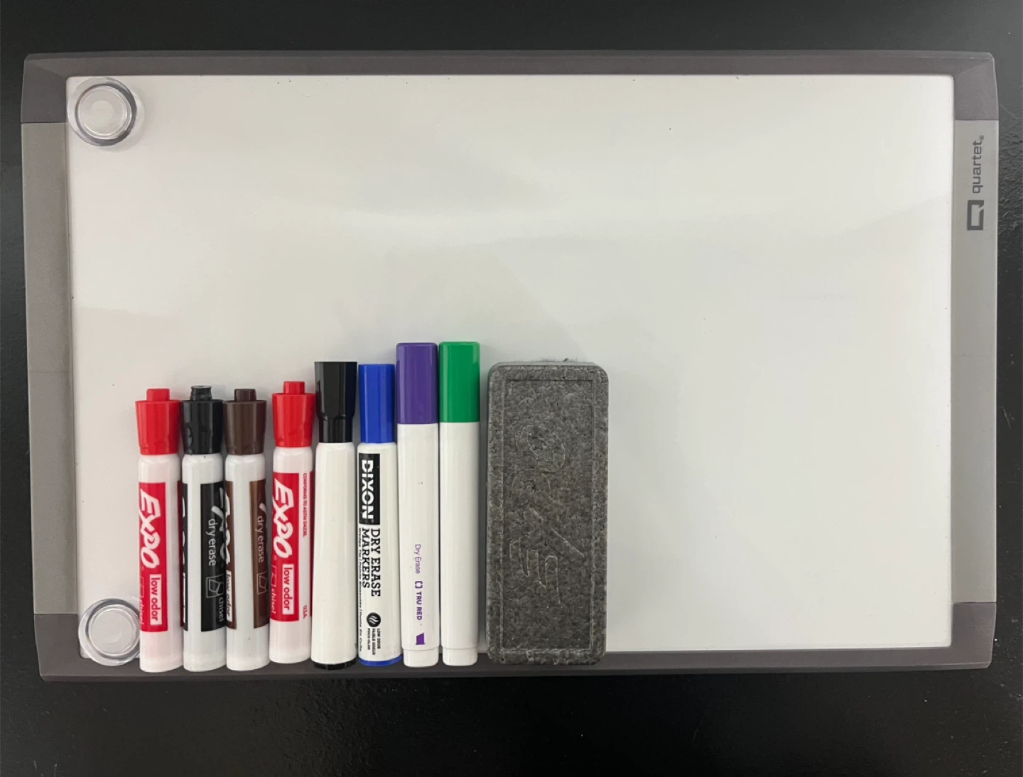 Dry Erase Magnetic Whiteboard, Silver Frame, 8.5" x 11"