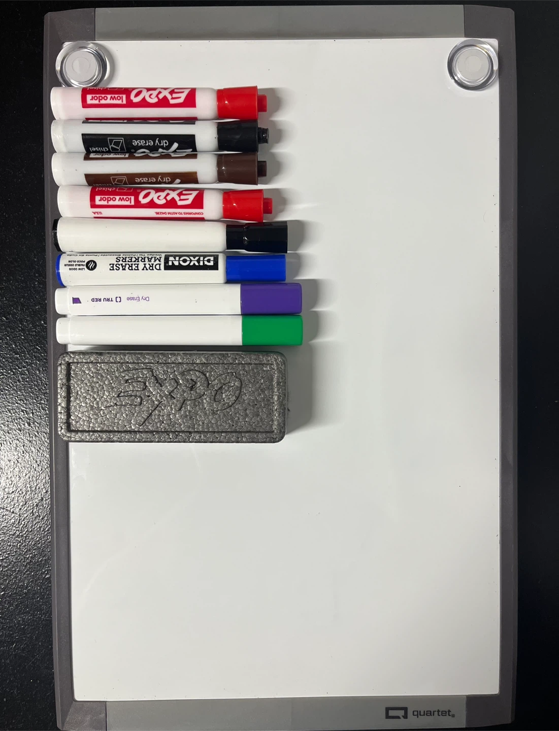 Dry Erase Magnetic Whiteboard, Silver Frame, 8.5" x 11" - photo 2