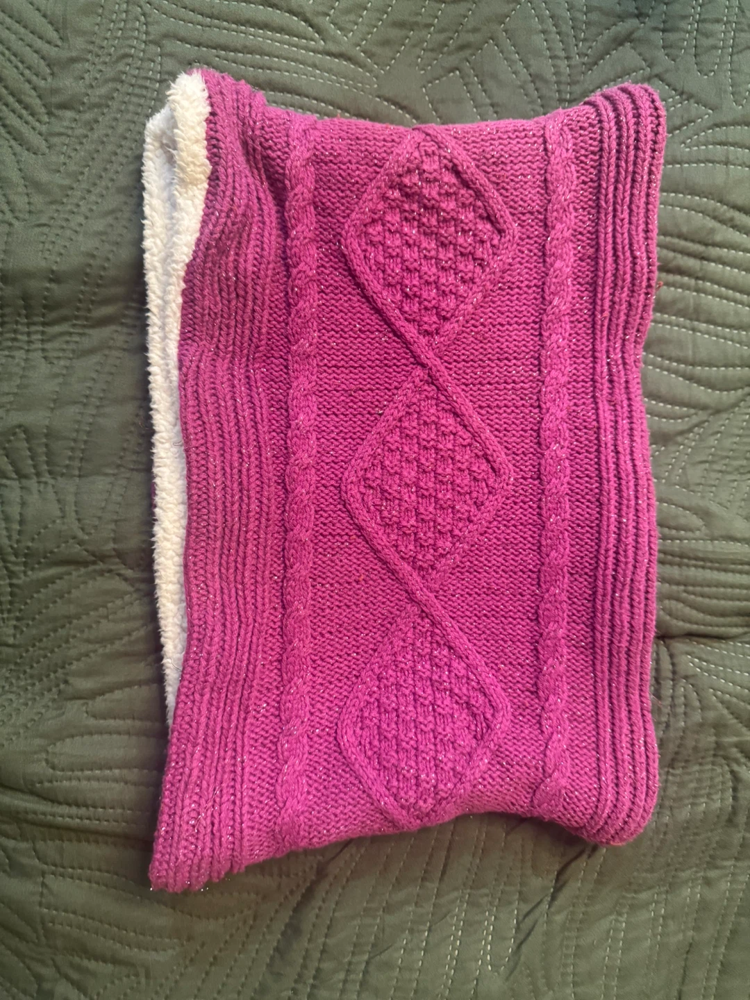 Hanna Andersson Purple OS Cowl Neck Warmer - photo 2