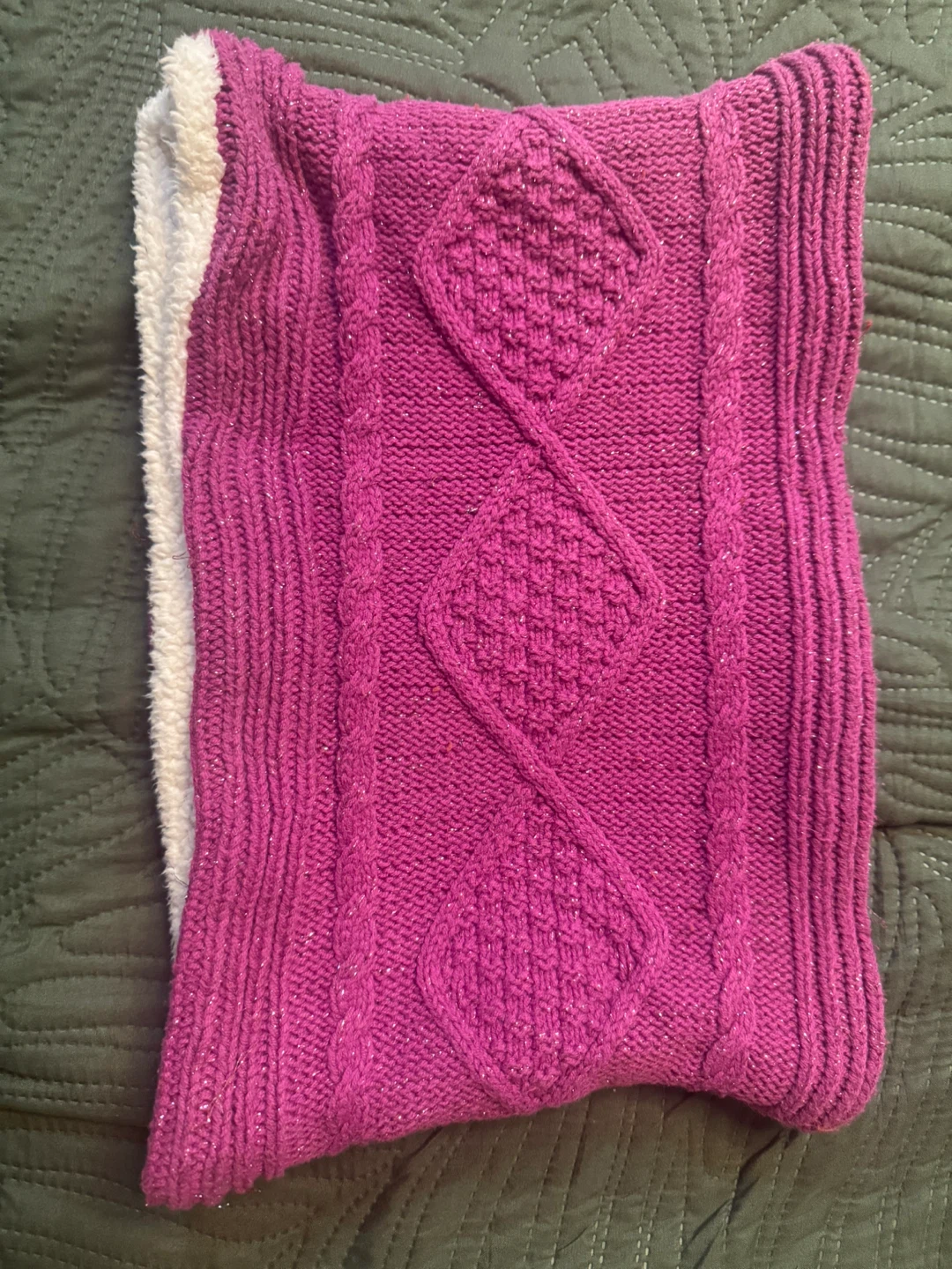 Hanna Andersson Purple OS Cowl Neck Warmer