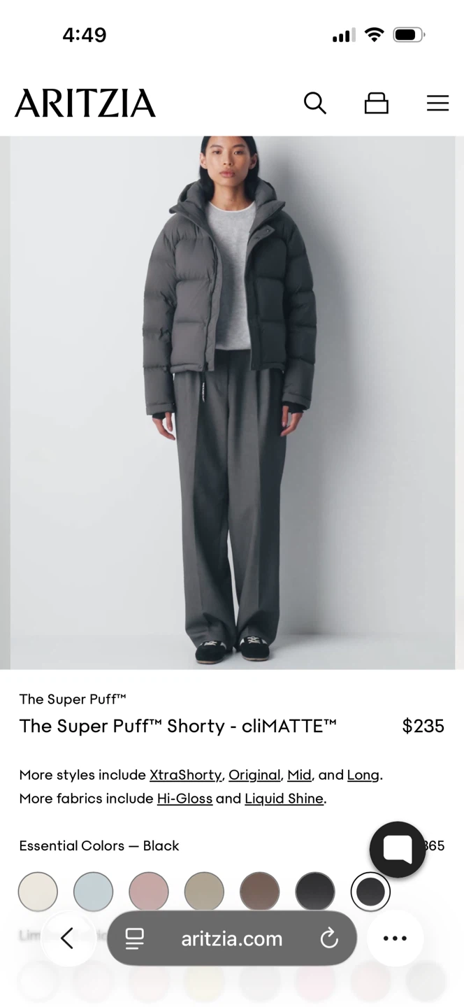 Aritzia The Super Puff Shorty - cliMATTE XS - photo 5