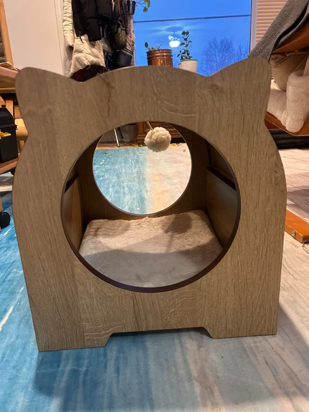 Cat House with Scratcher