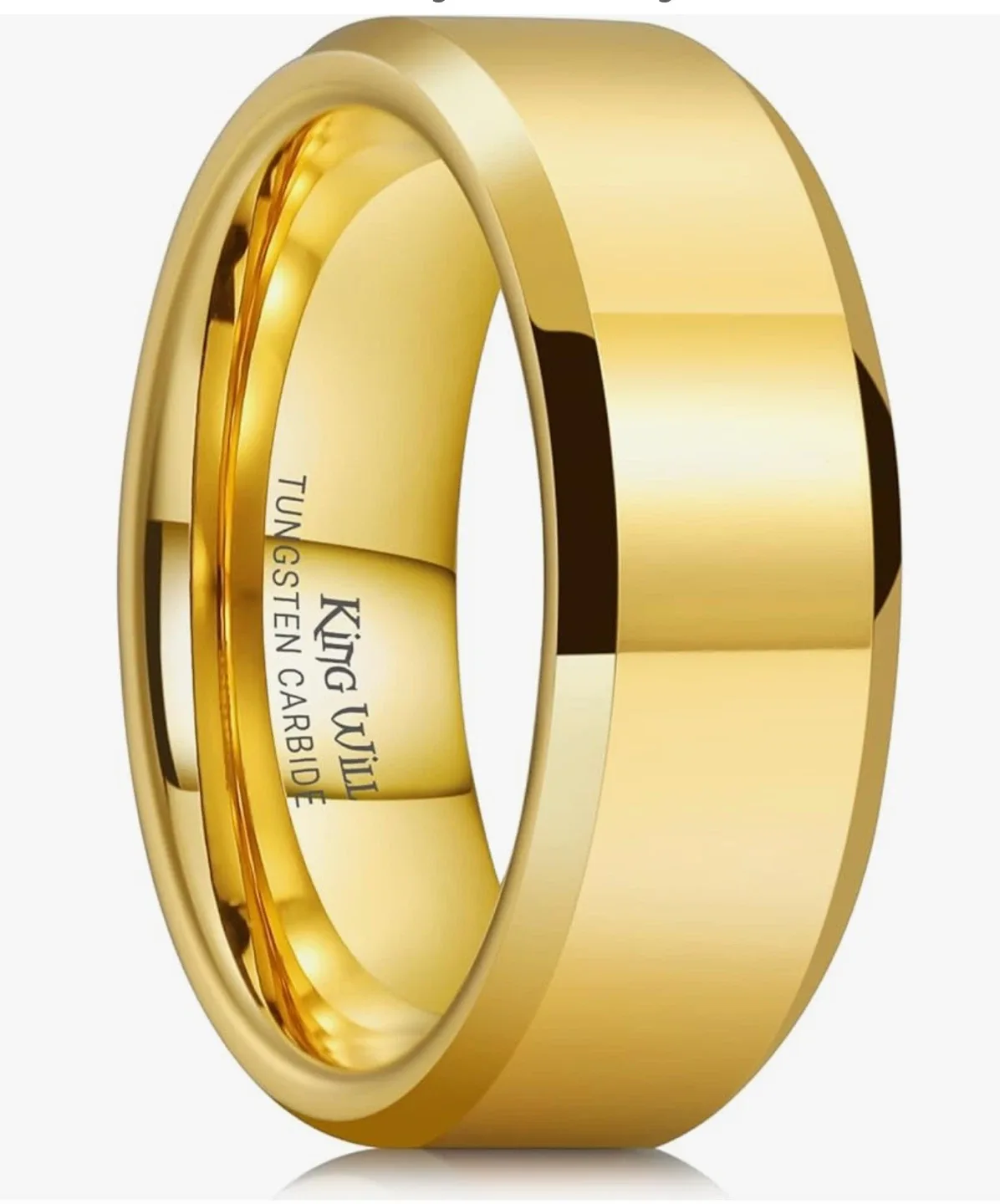 King Will Tungsten Carbide Gold Ring