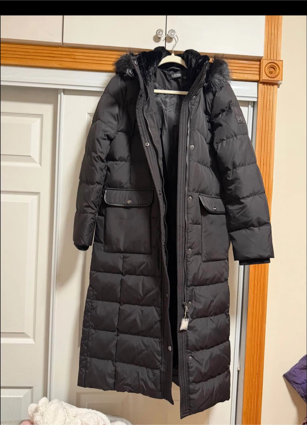 Ralph Lauren Black Down Puffer Coat