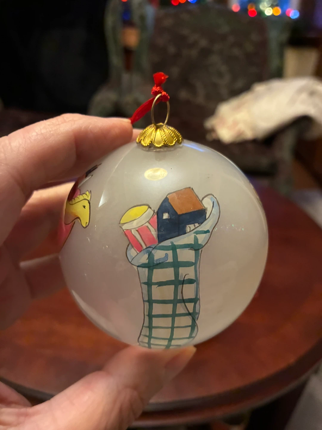 Xmas bulb Christmas tree toys hand painted - photo 4