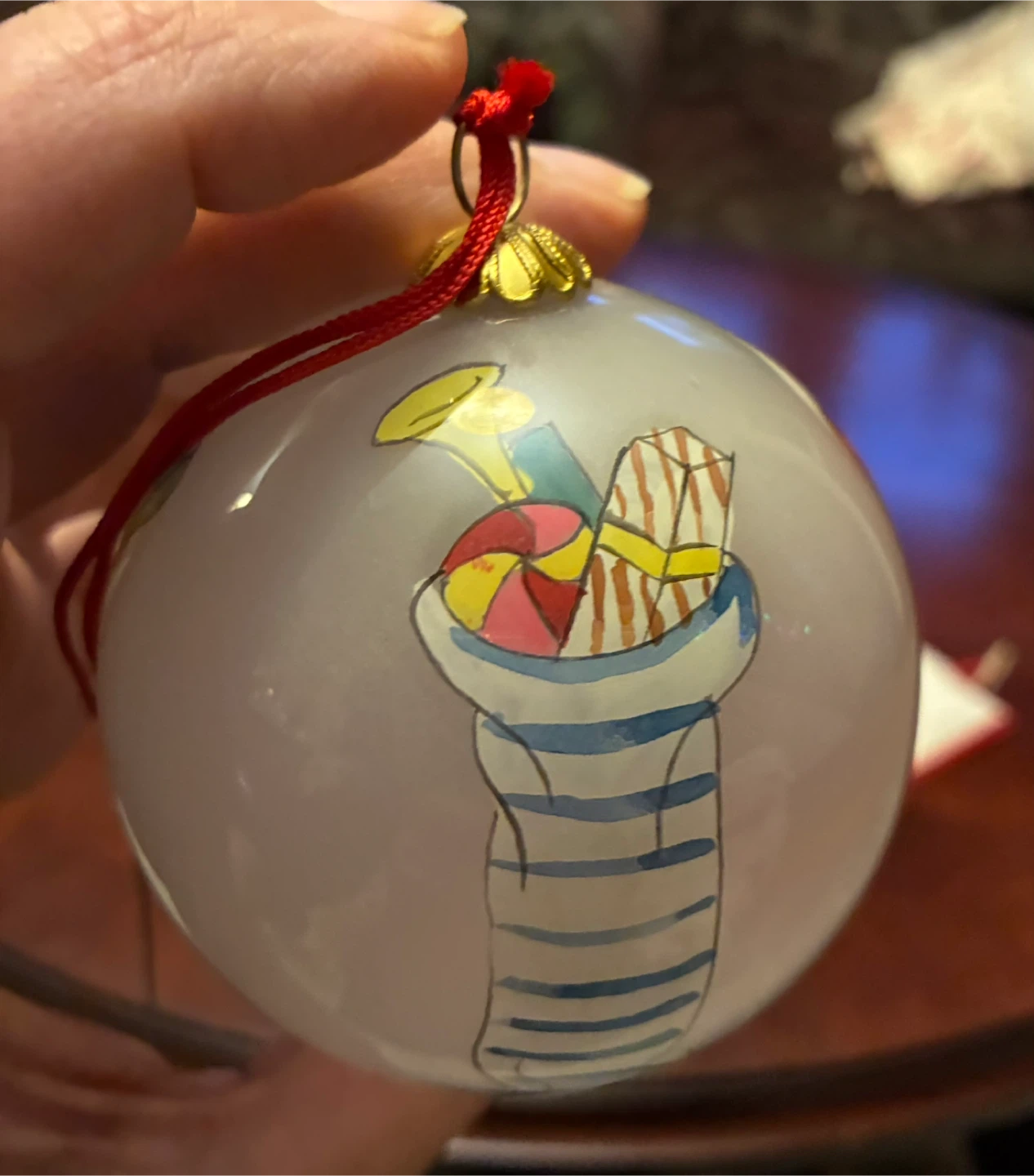 Xmas bulb Christmas tree toys hand painted