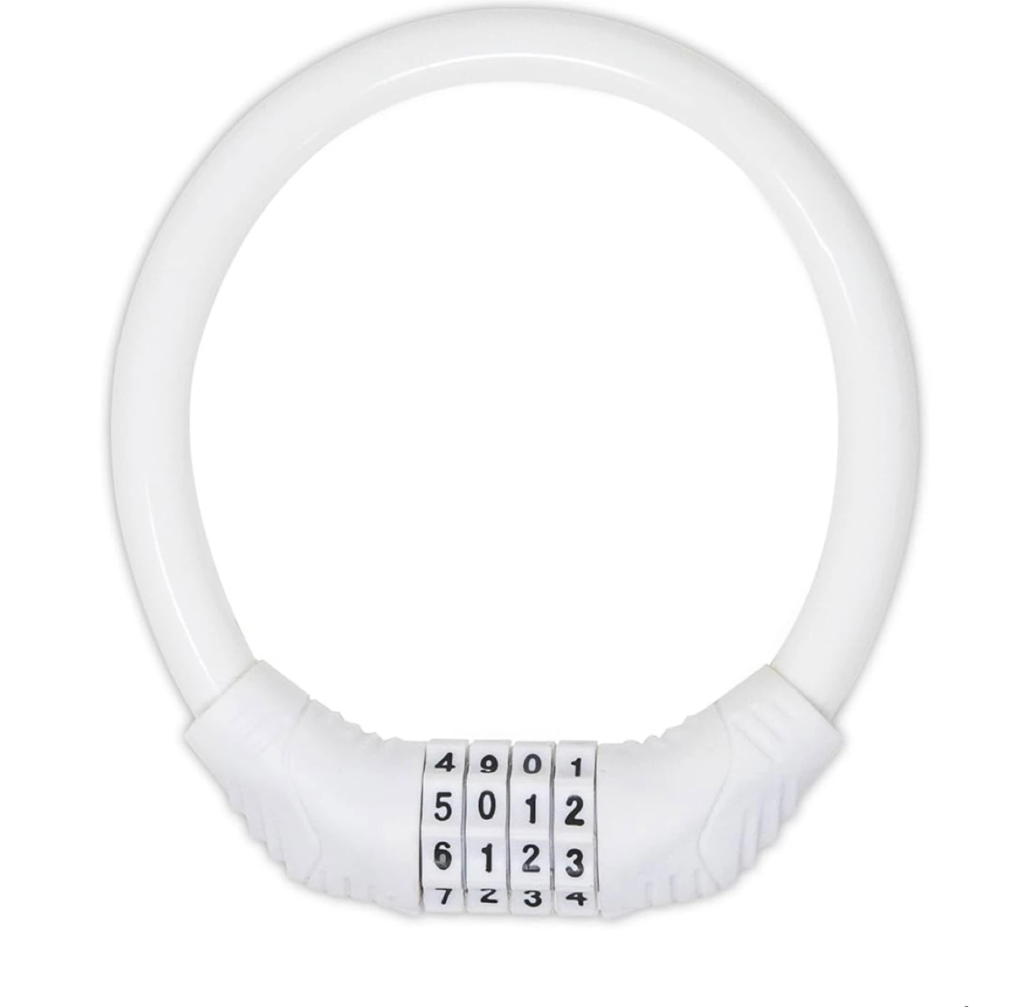 Urban August White Bike Lock - Size Small