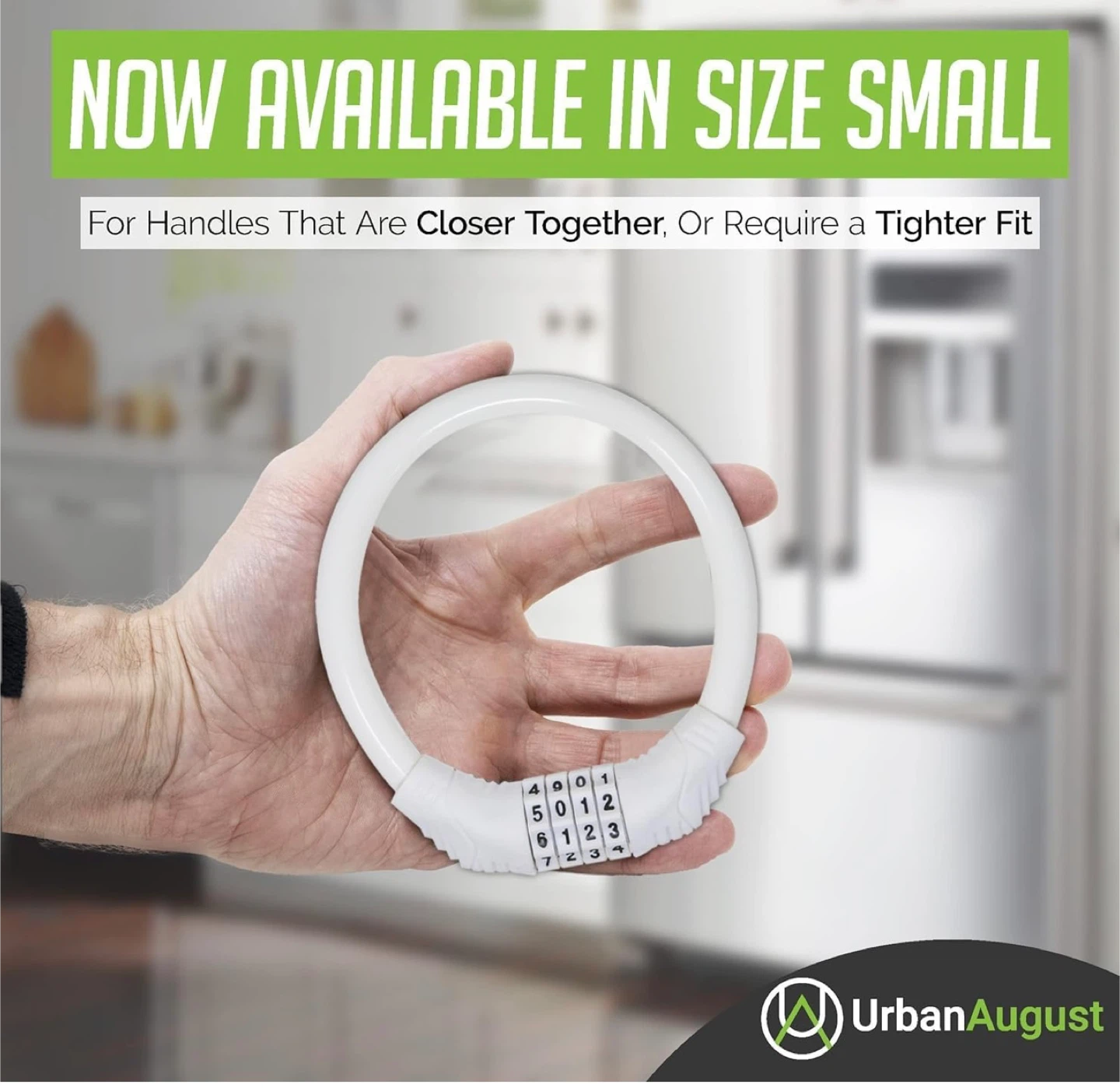 Urban August White Bike Lock - Size Small - photo 2