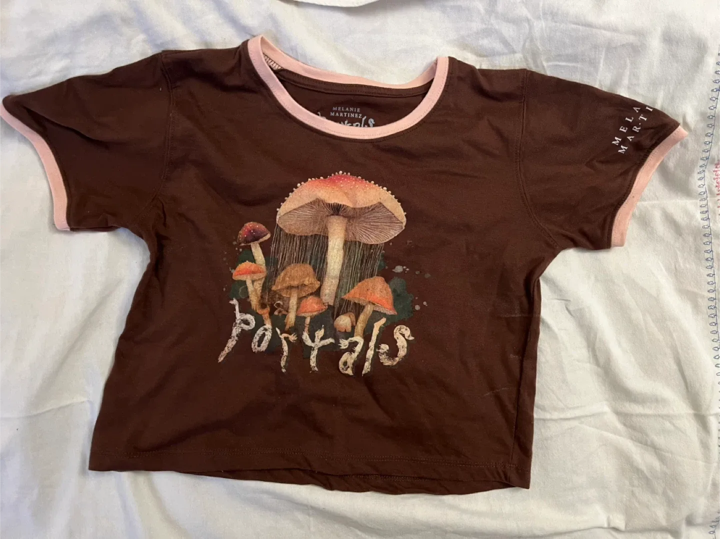 Melanie Martinez 'Portals' Brown Crop T-Shirt