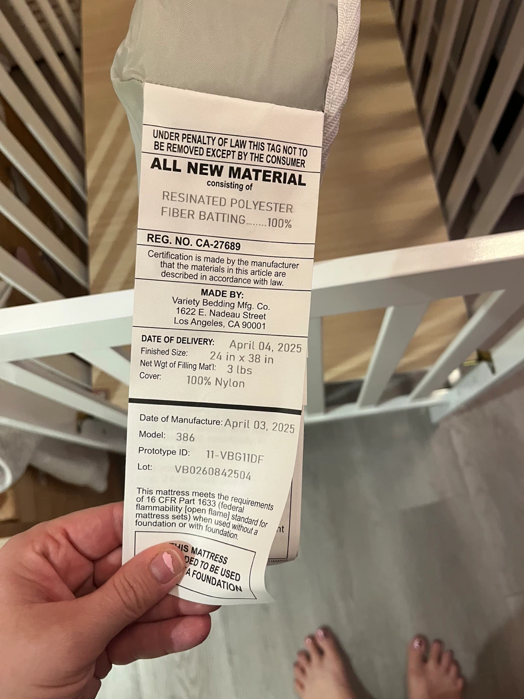 Mini Crib Mattress 24x38 and Mini Crib - photo 5