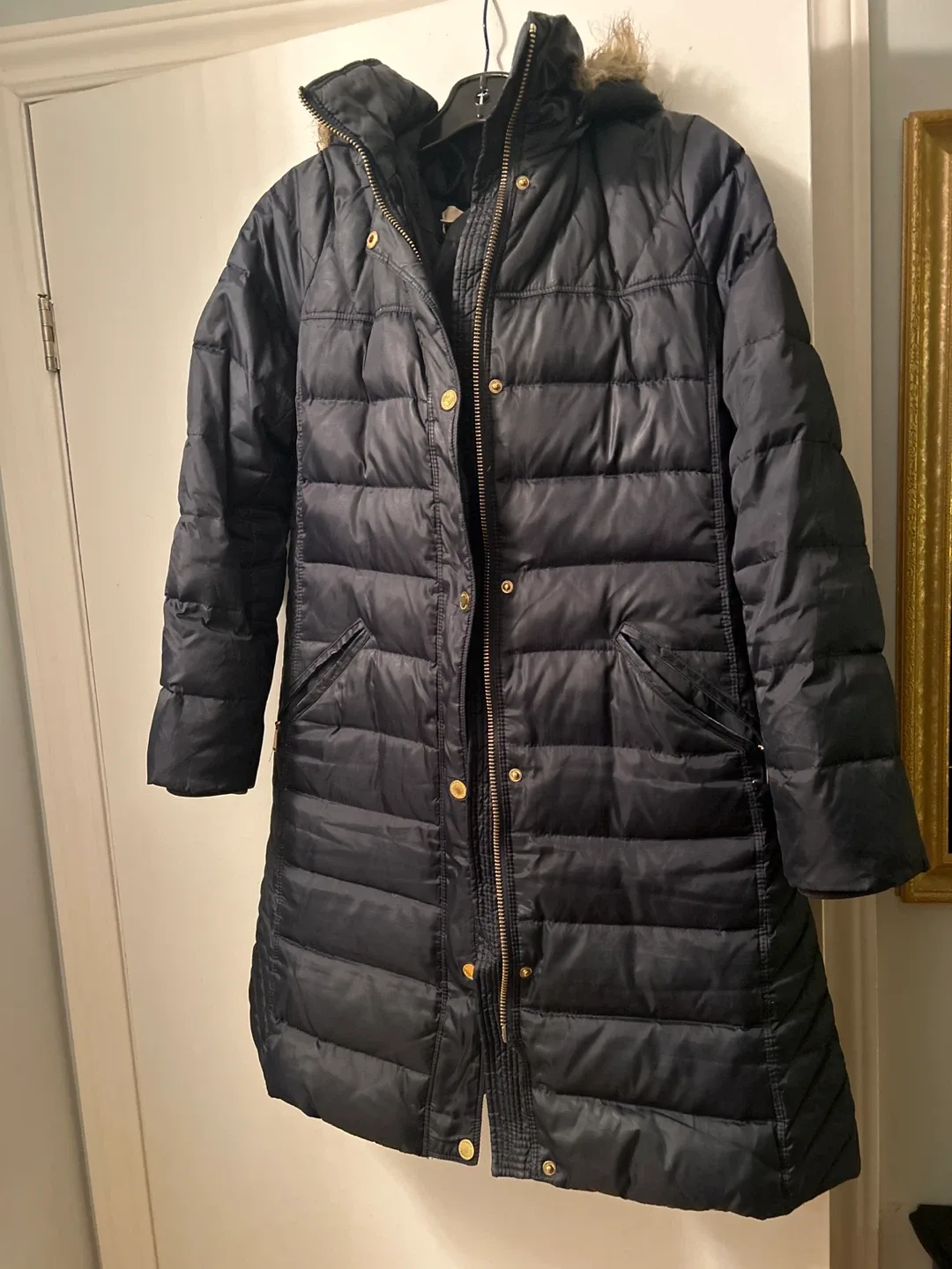 Michael Kors Puffer Coat, dark blue