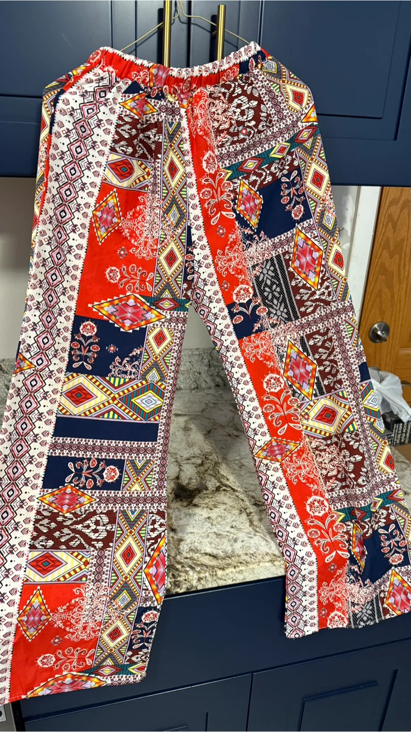 Patterned Palazzo Pants size M
