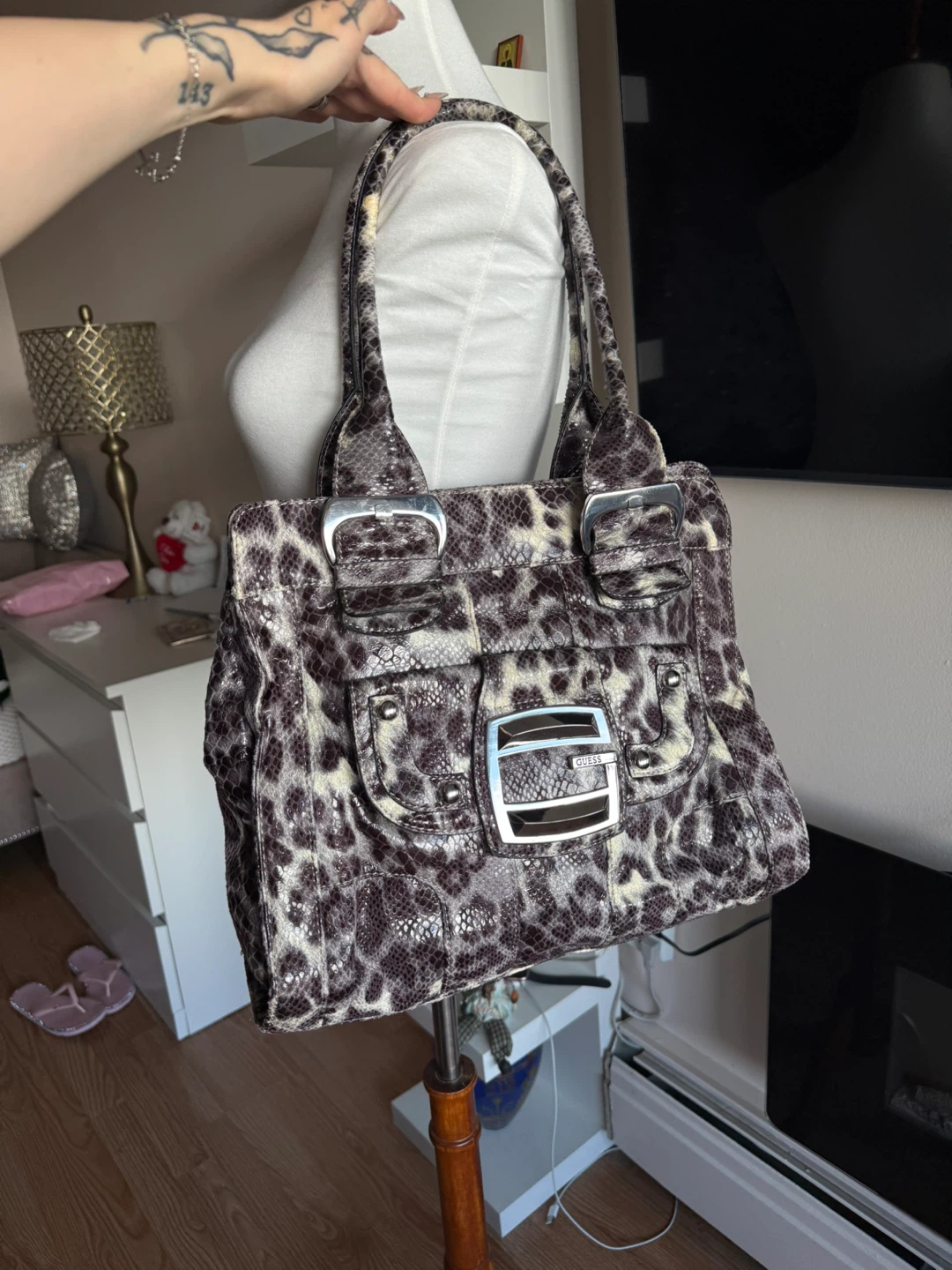 Guess Animal Print Tote Bag - photo 3