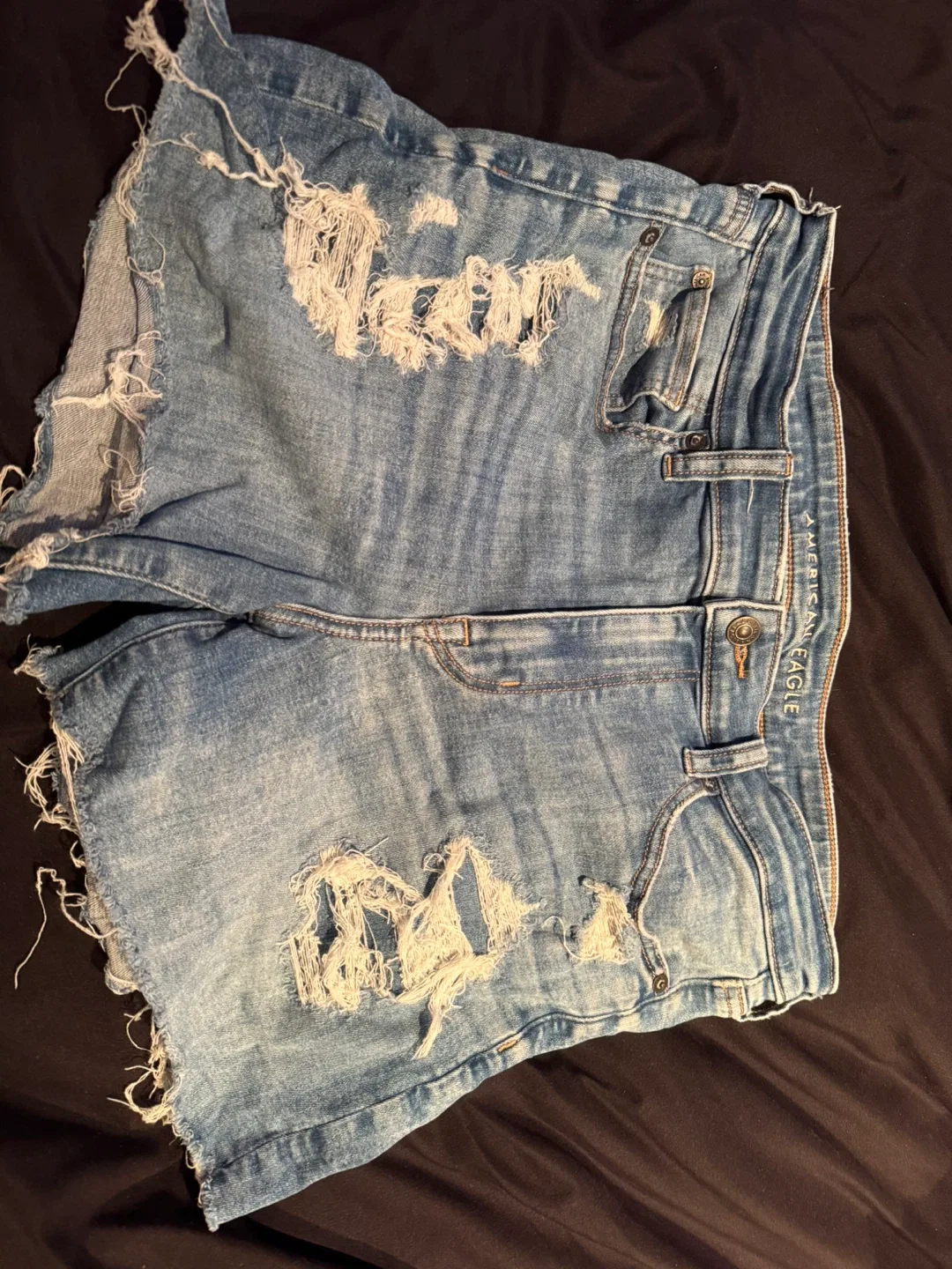American Eagle Distressed Denim Shorts - Size 12