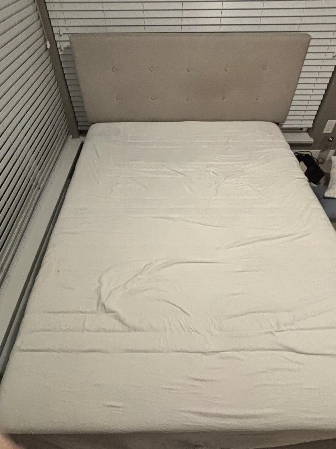 Queen Size Bed Frame with the mattress