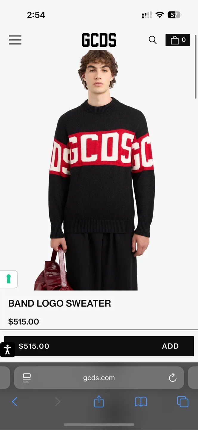 Luxury GCDS Band Logo Sweater - XL