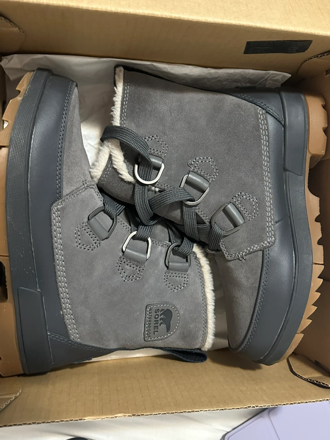 Sorel Explorer Joan Grey Boots - Size 8 - photo 2