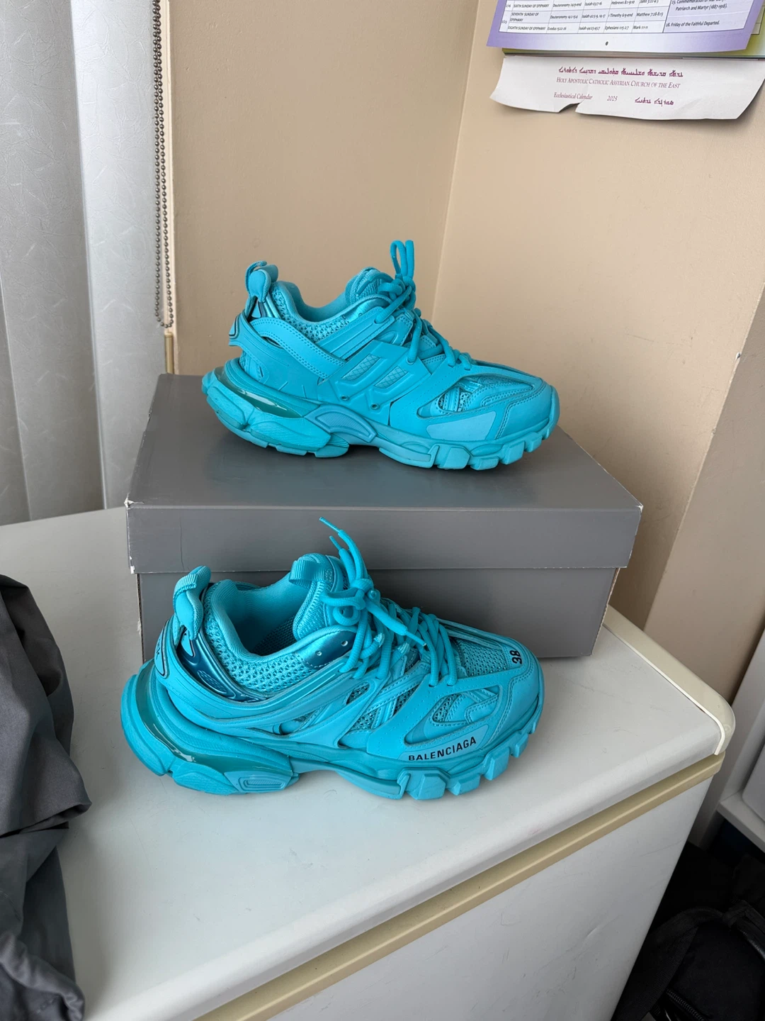Balenciaga Track Sneakers - Blue, Size US 8