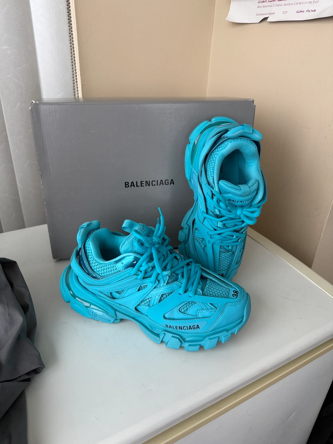 Balenciaga Track Sneakers - Blue, Size US 8 - photo 3