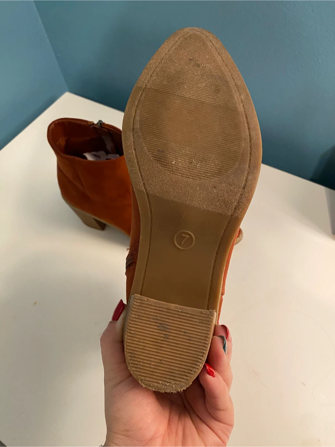 Rust Colored Ankle Boots - Size 7 - photo 5