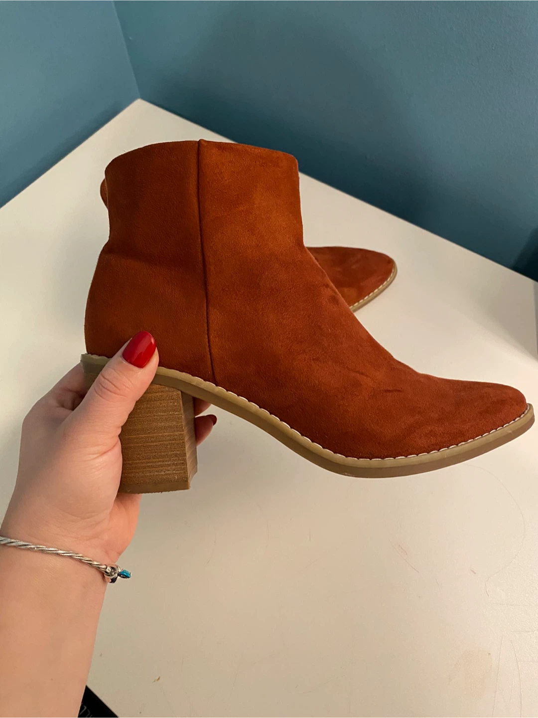 Rust Colored Ankle Boots - Size 7 - photo 2