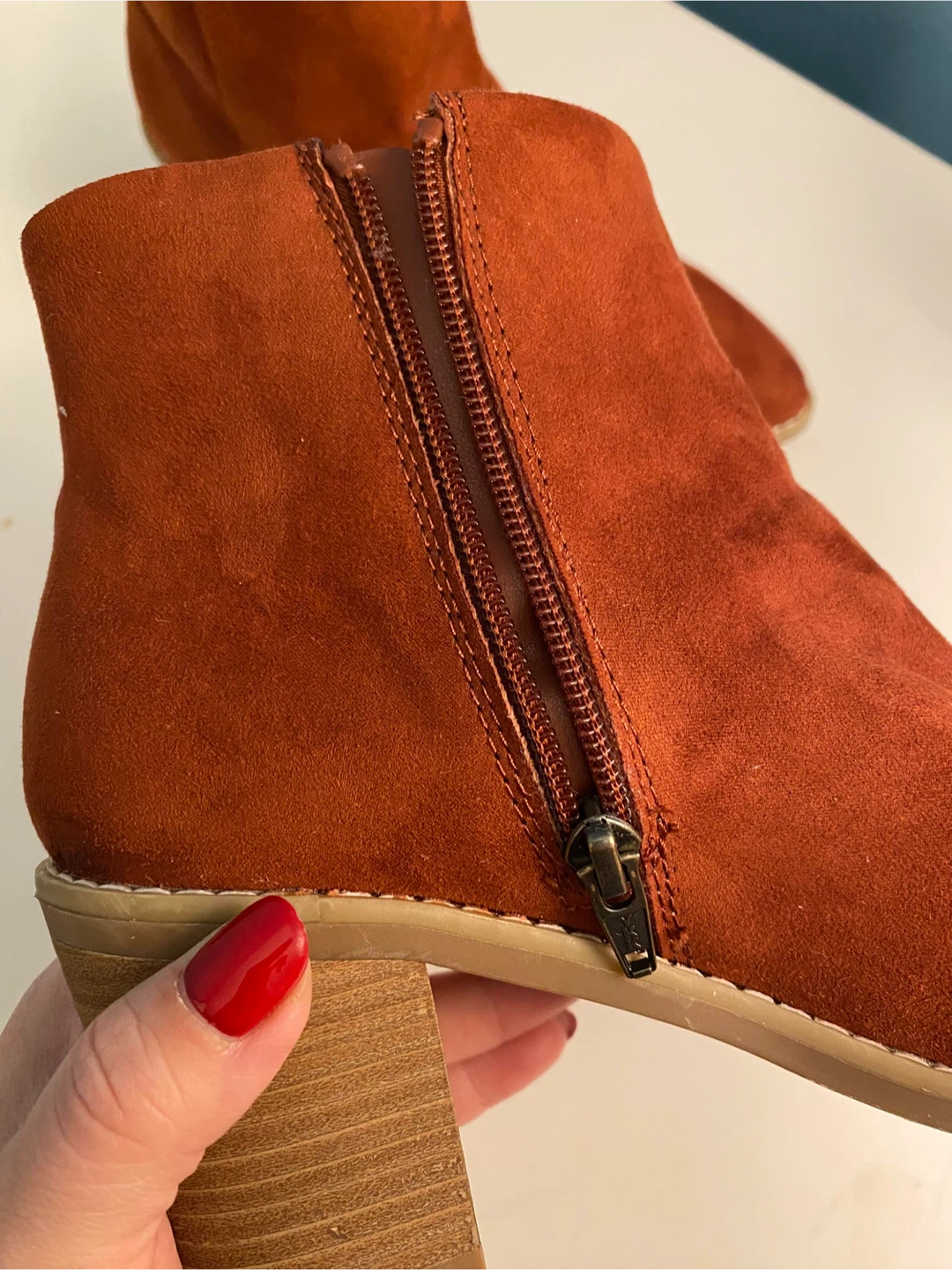Rust Colored Ankle Boots - Size 7 - photo 4