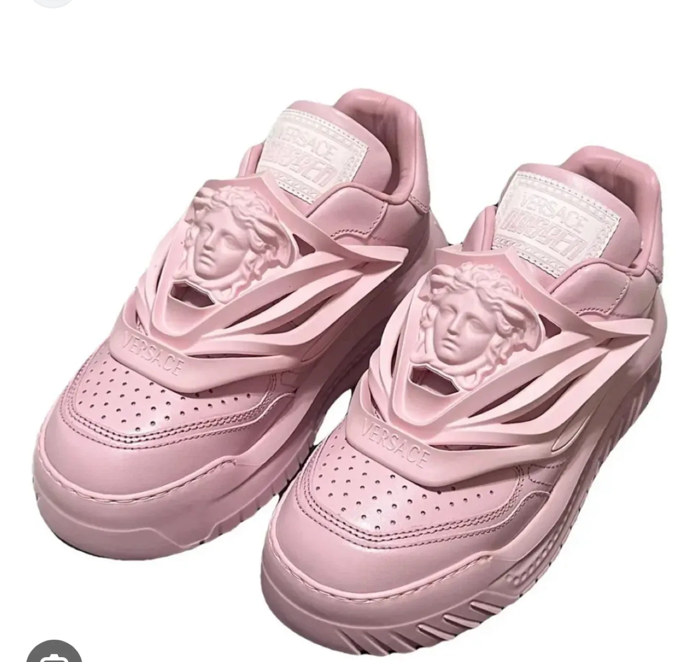 Versace Odissea Sneakers in Light Pink Leather- Size 41