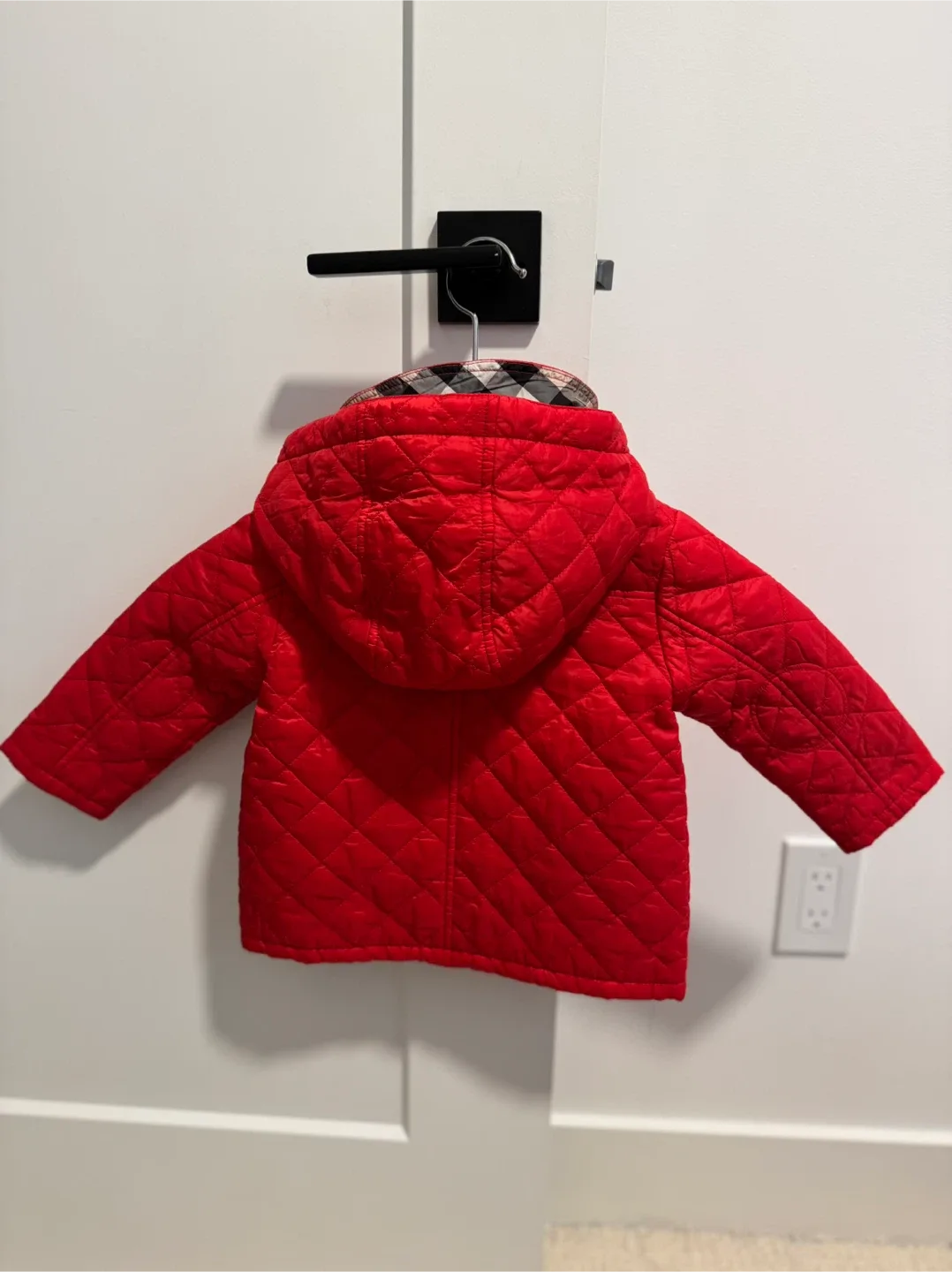 Burberry Kids Red Quilted Jacket image indicator(2)