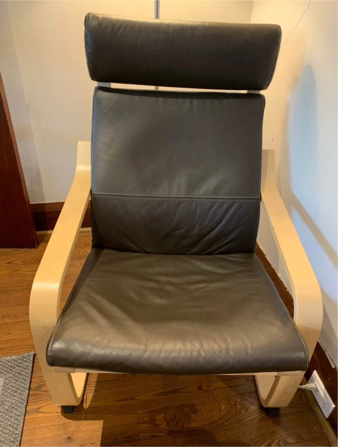 Poang Chair & Ottoman - Leather - photo 4